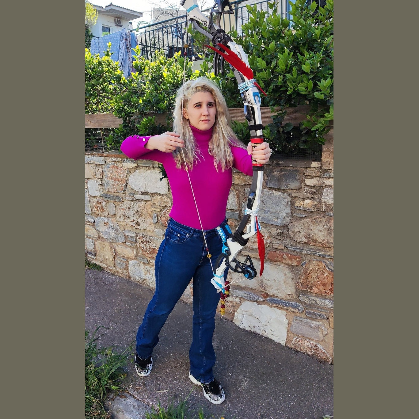 Horizon Forbidden West, Aloy's Death-Seeker's Shadow Bow, 1:1, 130cm long