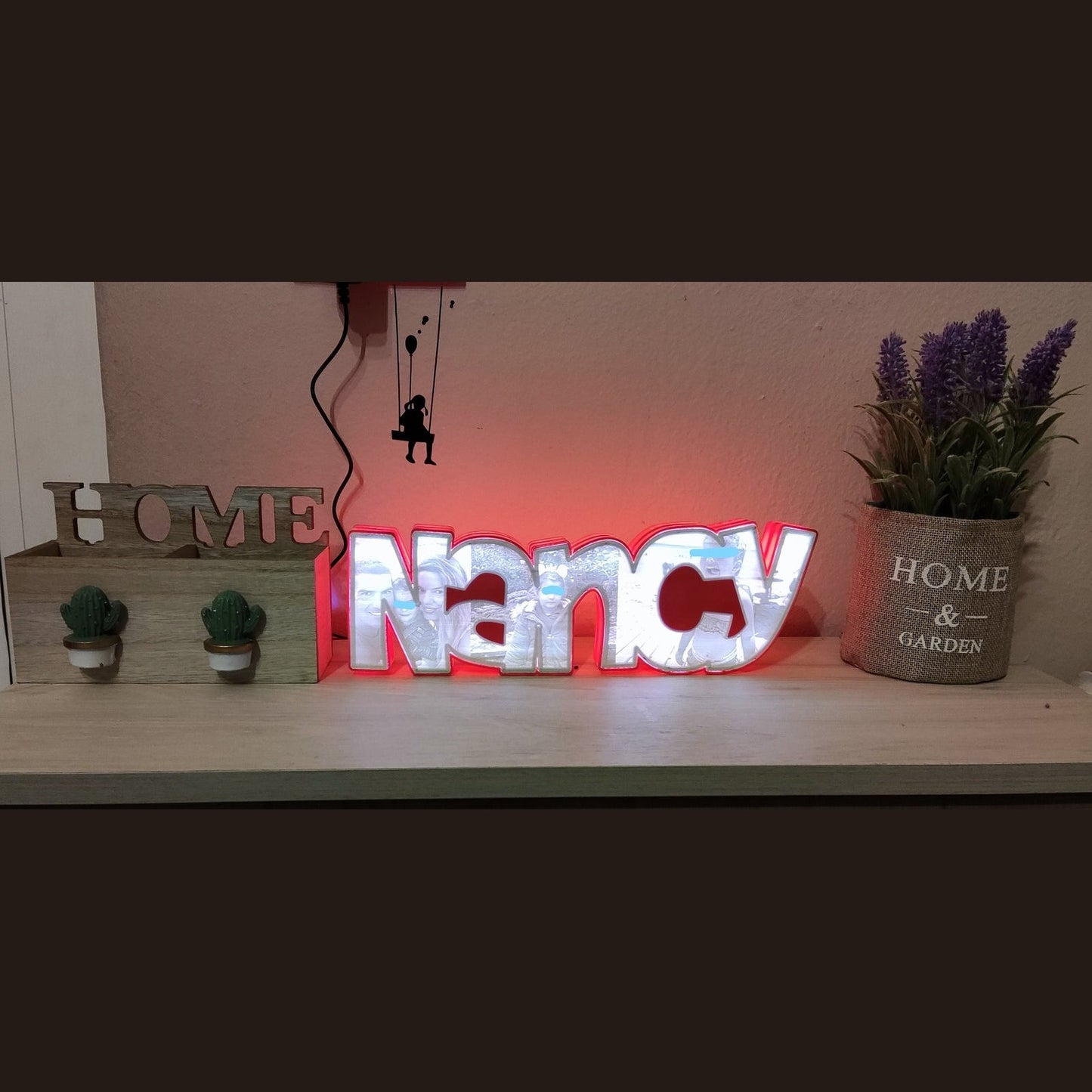 custom name lithophane baby decor