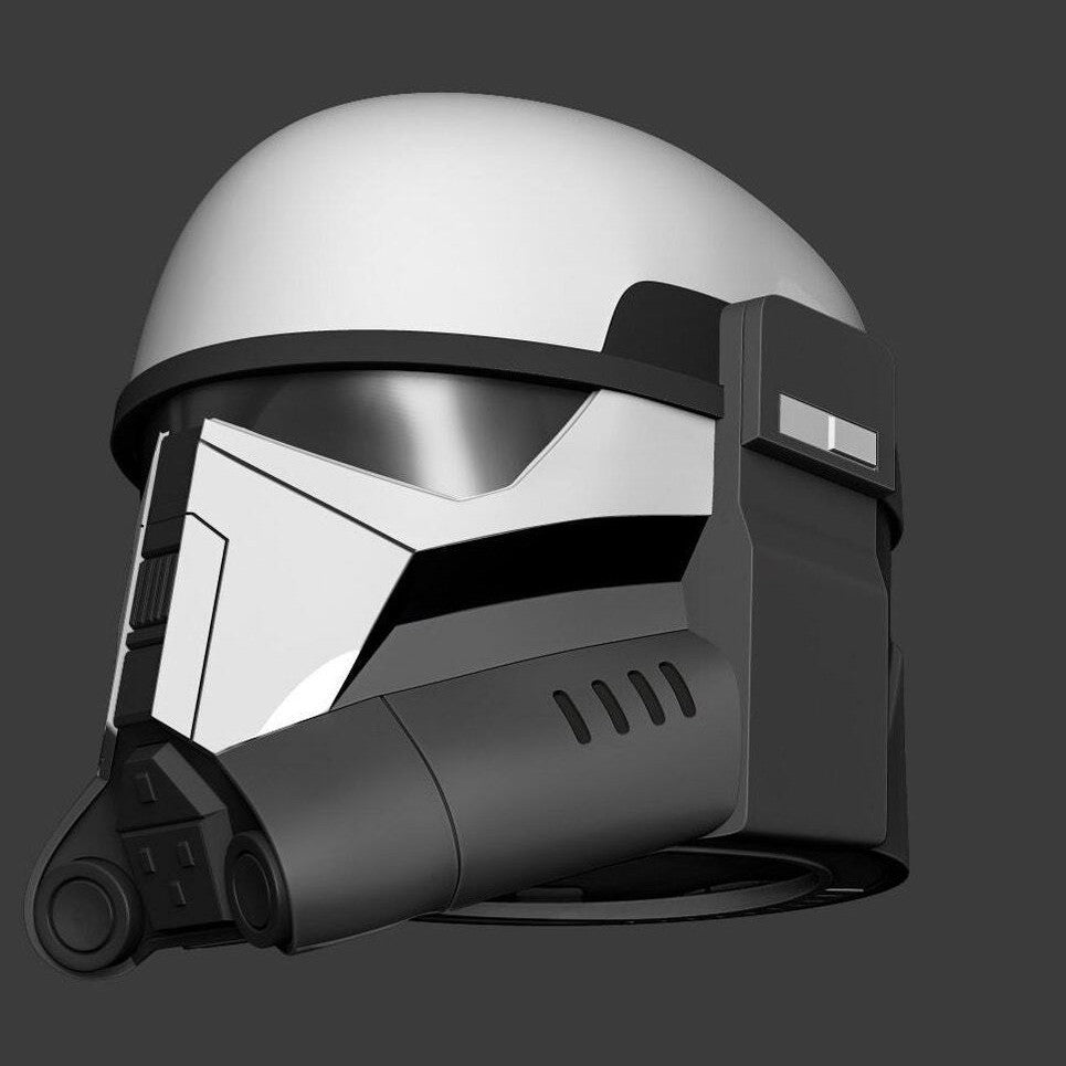 Imperial Mandalorian commando helmet kit or fully assembled painted 1:1 wearable