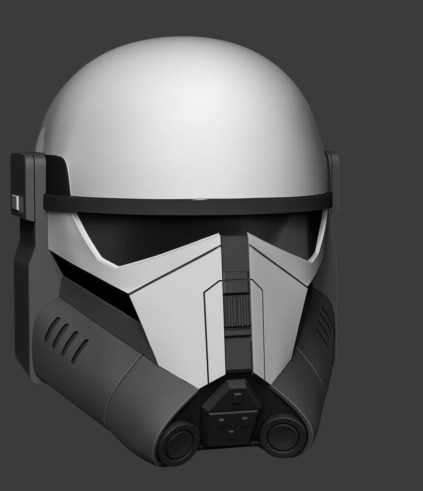 Imperial Mandalorian commando helmet kit or fully assembled painted 1:1 wearable