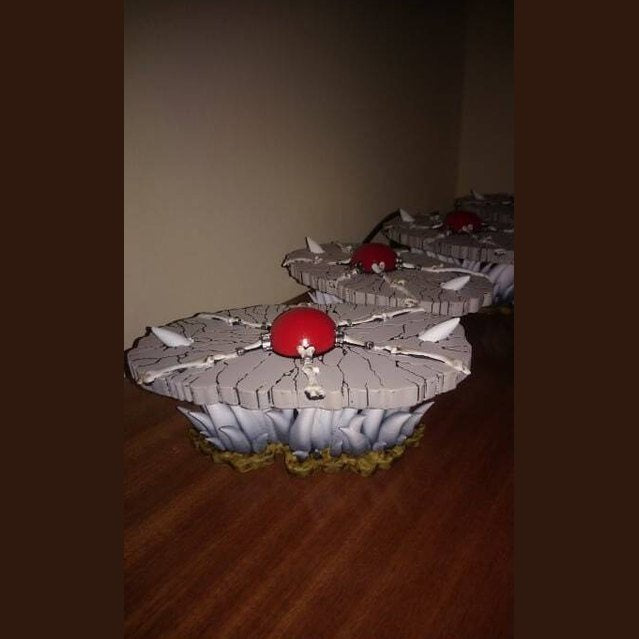 Skeletor table custom MOTU Masters of the Universe with led orb