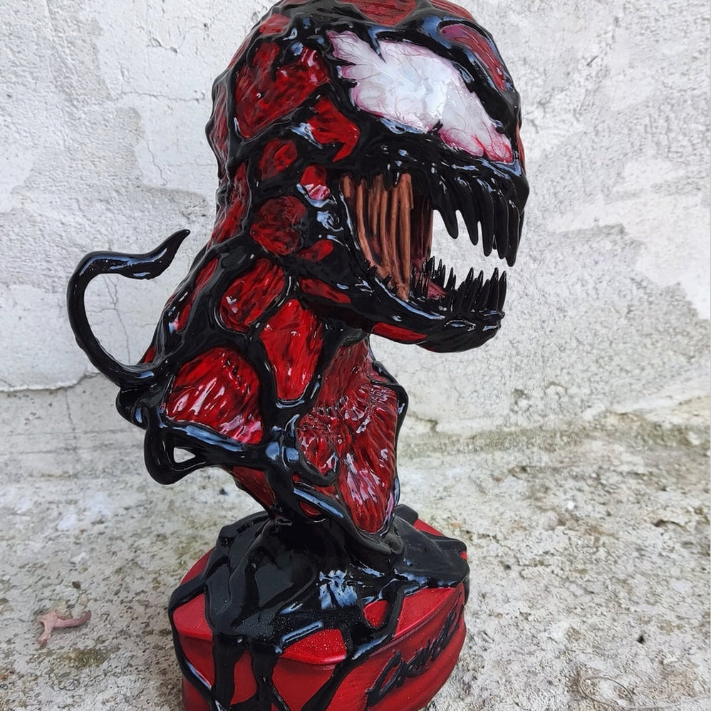 Carnage bust 22cm resin 3D printed fully painted or Diy kit