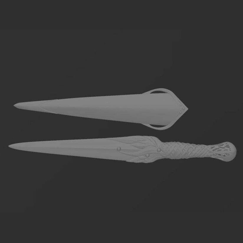 Galadriel Dagger and Sheath from Lord of the Rings: Rings of power STL - 3D File