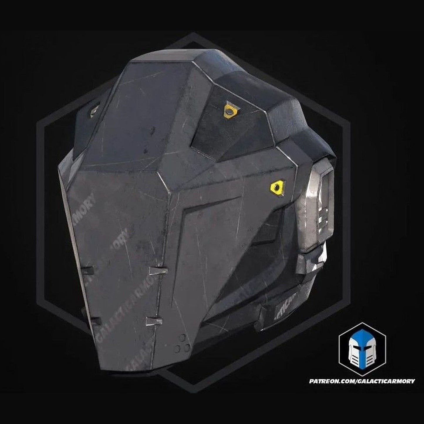 Helldivers 2 Null Cipher Helmet 1:1 Wearable Cosplay 3D Print Kit or Painted