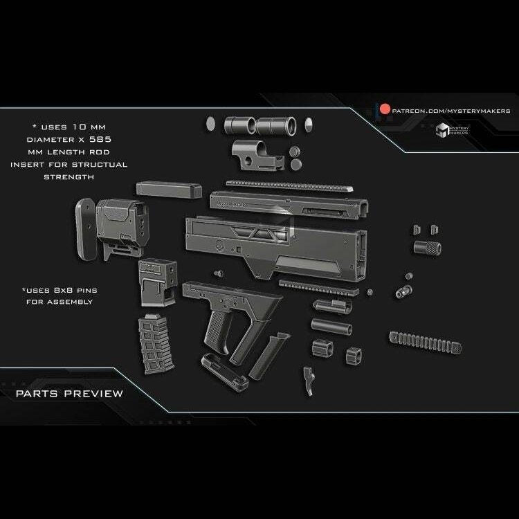 Helldivers AR-23 Liberator diy kit or fully assembled 3d print prop 1:1