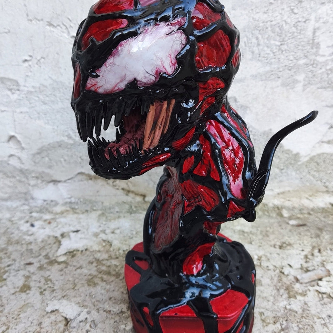 Carnage bust 22cm resin 3D printed fully painted or Diy kit