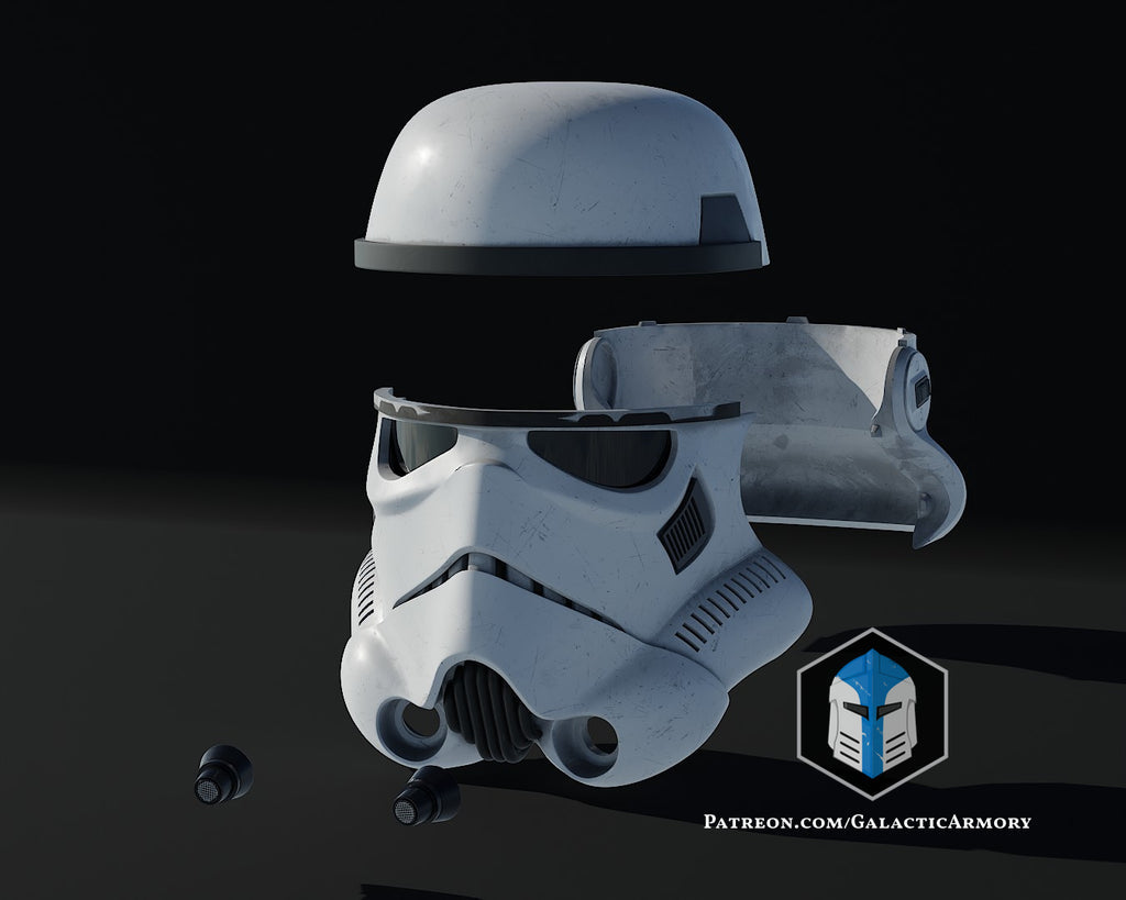 Rogue One Stormtrooper Helmet lifesize Wearable Cosplay by dask3d
