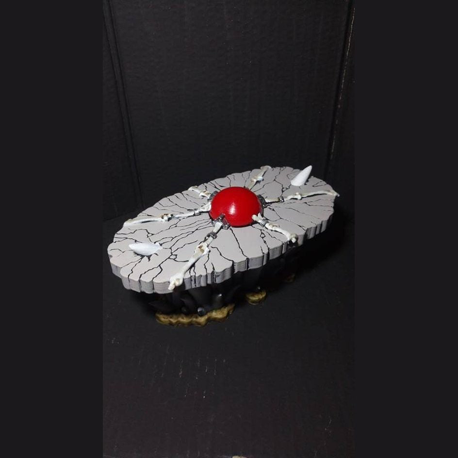 Skeletor table custom MOTU Masters of the Universe with led orb