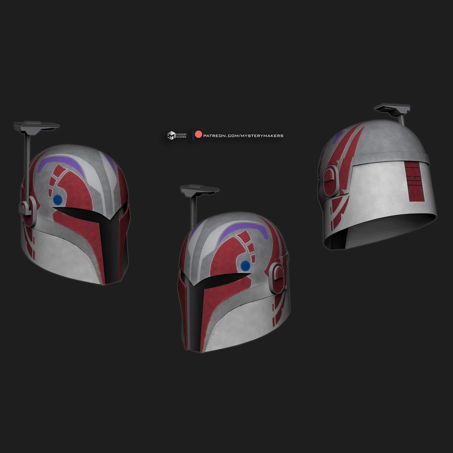 Sabine Wren helmet from Ahsoka diy kit 3d print or fully painted 1:1 wearable