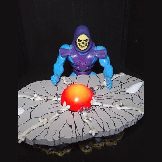 Skeletor table custom MOTU Masters of the Universe with led orb