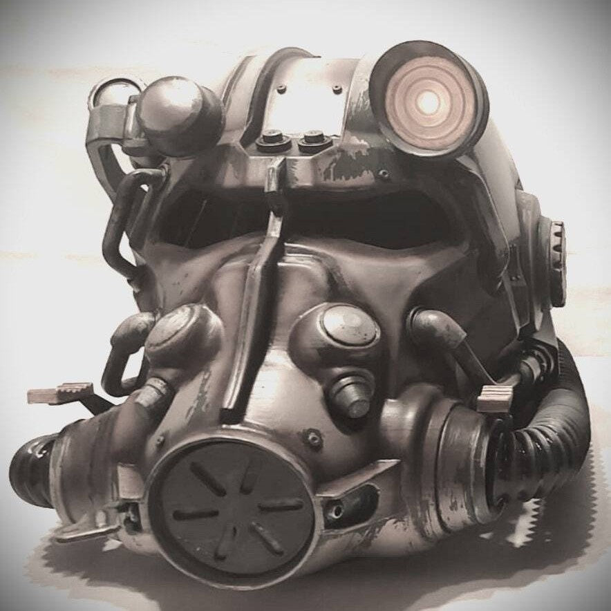 Fallout T-60 helmet 3d printed kit or fully assembled painted 1:1 wearable