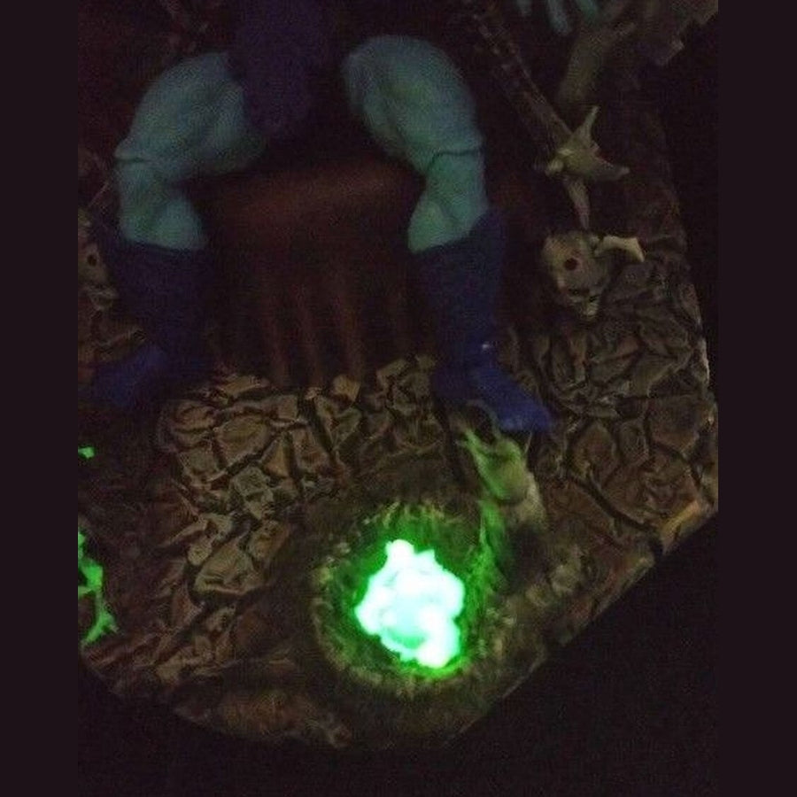 Skeletor Throne Glow-in-Dark MOTU Display - Polystone Base