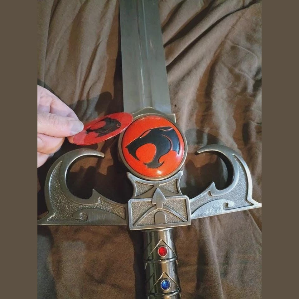Thundercats Metallic Sword Of Omens Emblems Crossguard Upgrade Set
