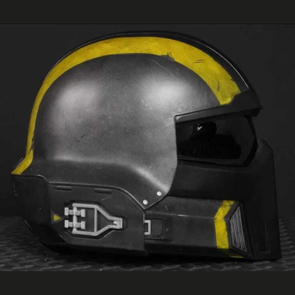 helldivers 2 helmet 3d printed kit or fully assembled painted 1:1 wearable