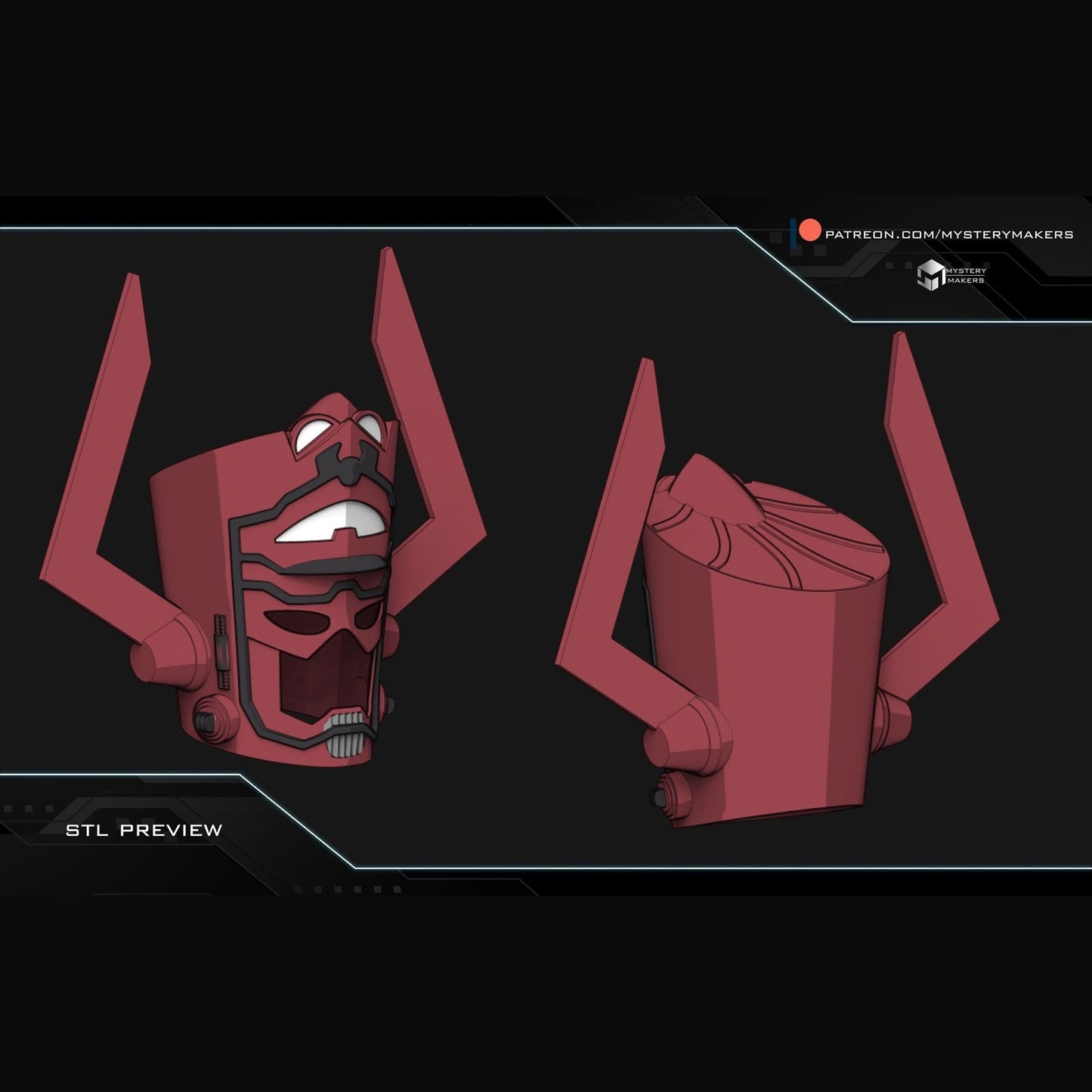 Marvel Galactus Helmet 1:1 Wearable Cosplay Replica