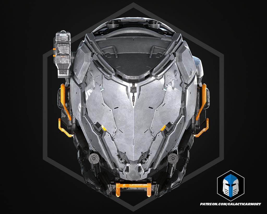 Pragmata Helmet lifesize Wearable Cosplay by dask3d