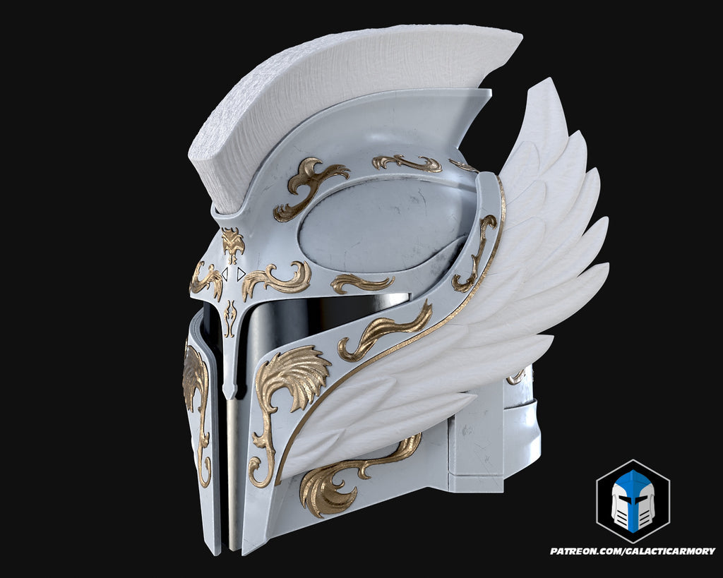Angelic Mando Helmet lifesize Wearable Cosplay by dask3d