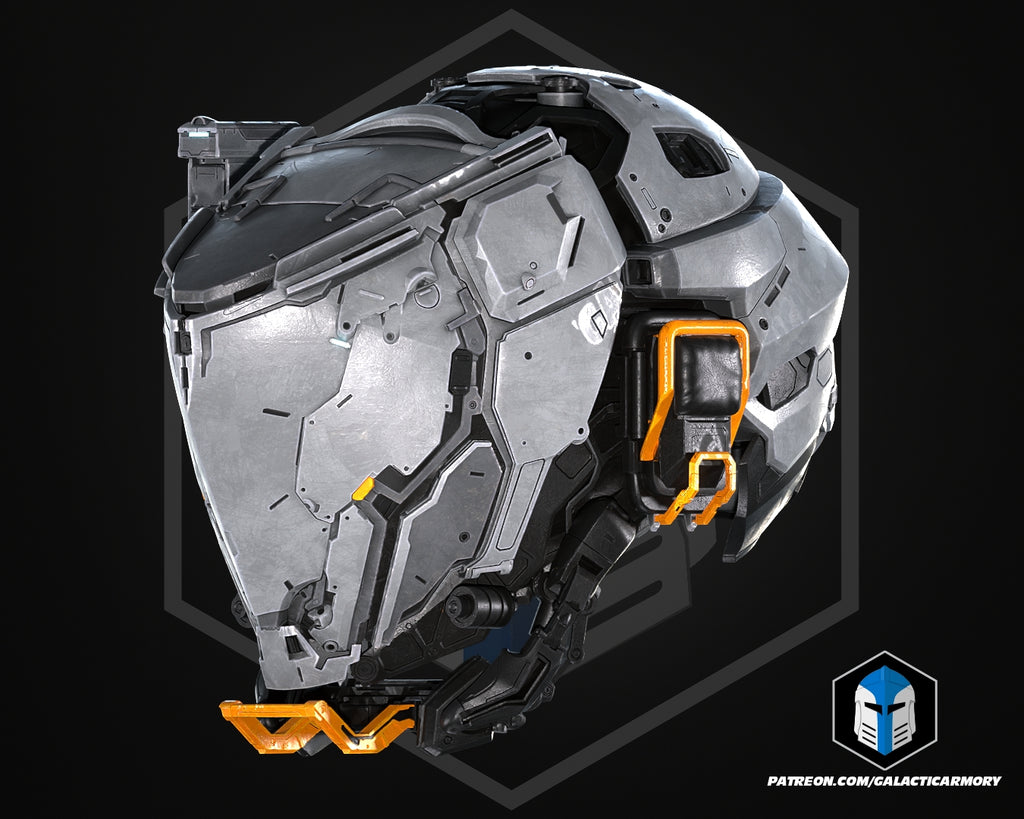 Pragmata Helmet lifesize Wearable Cosplay by dask3d