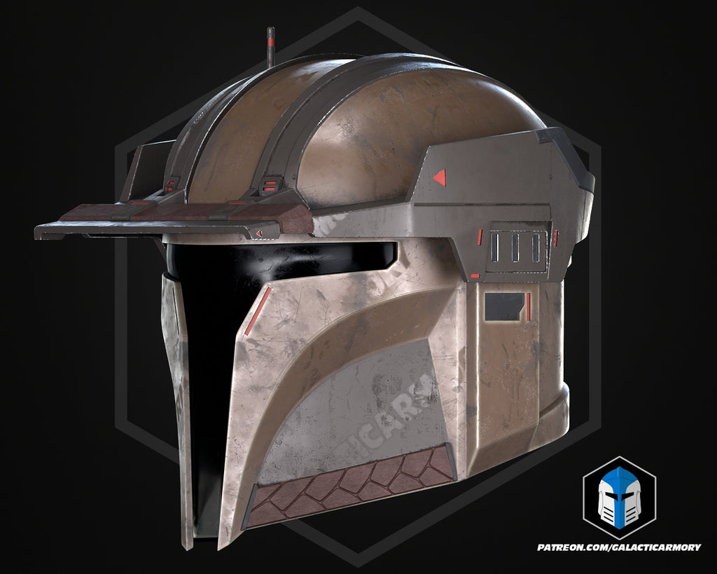 Cowboy Mando Helmet lifesize Wearable Cosplay by dask3d