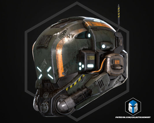 Militia Pilot Helmet lifesize Wearable Cosplay by dask3d