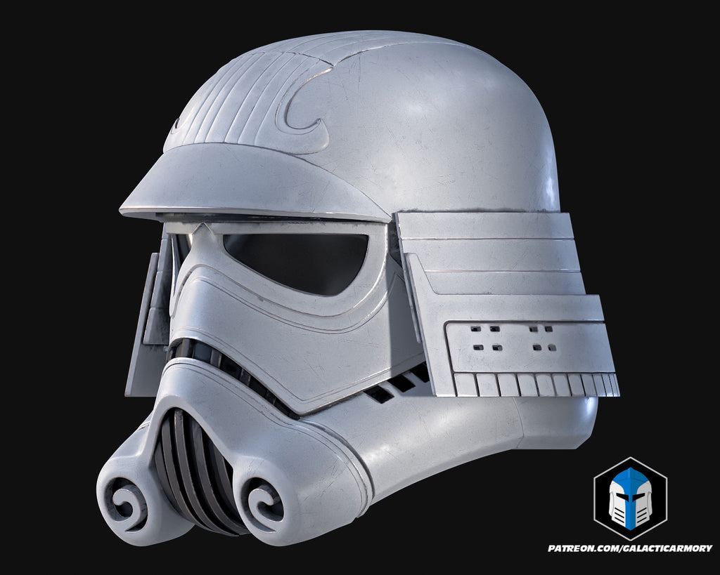 Samurai Stormtrooper Helmet lifesize Wearable Cosplay by dask3d