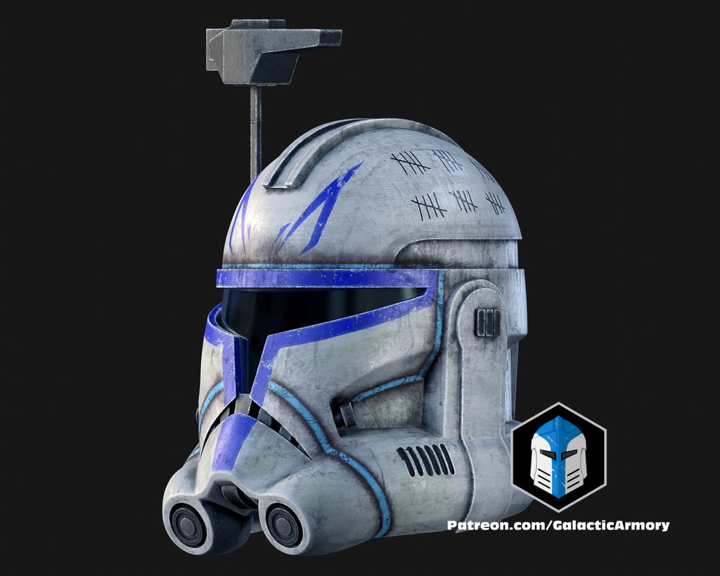 Animated Captain Rex Helmet lifesize Wearable Cosplay by dask3d