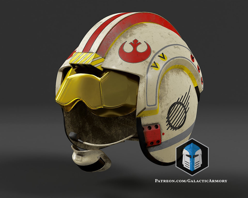 Rebel Pilot Helmet lifesize Wearable Cosplay by dask3d