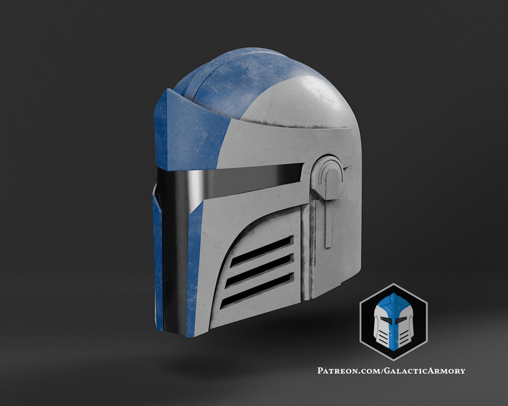 Galactic Mandalorian Helmet lifesize Wearable Cosplay by dask3d
