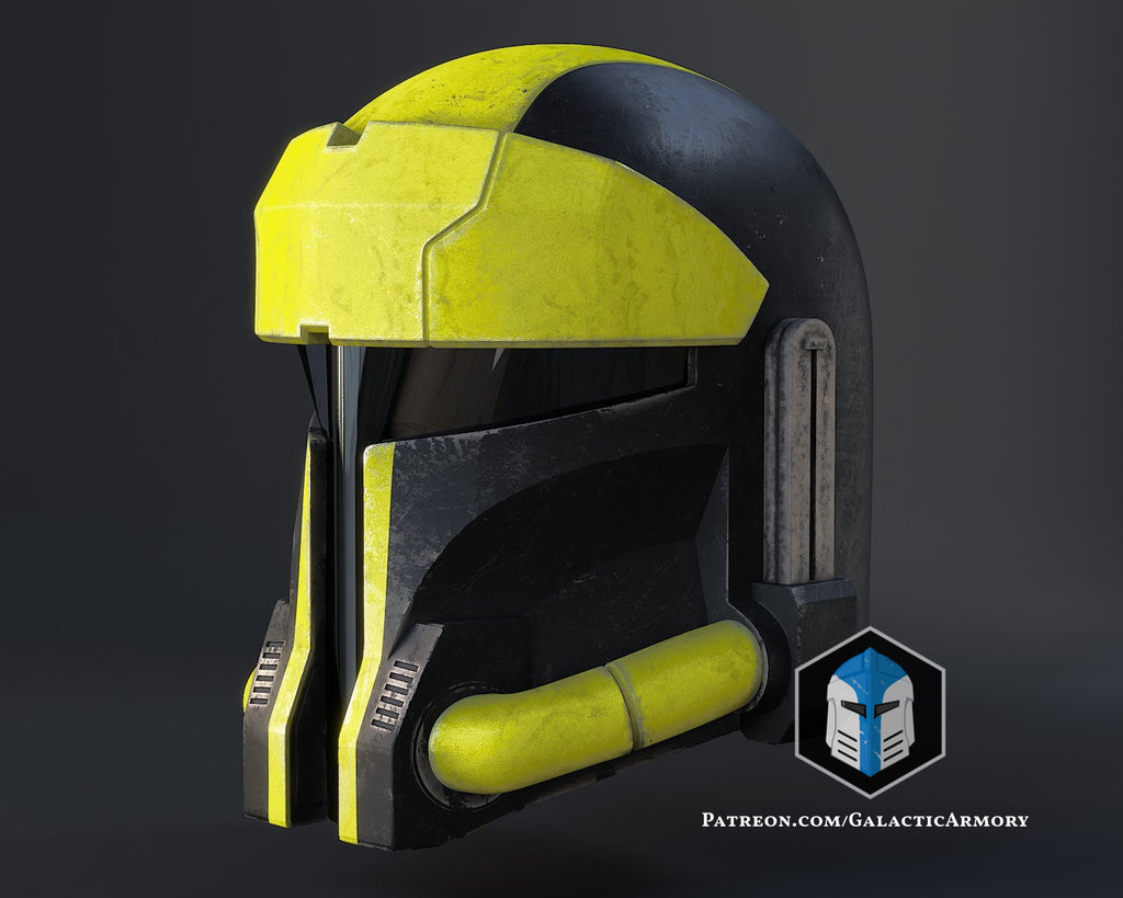 Hazmat Mandalorian Helmet lifesize Wearable Cosplay by dask3d