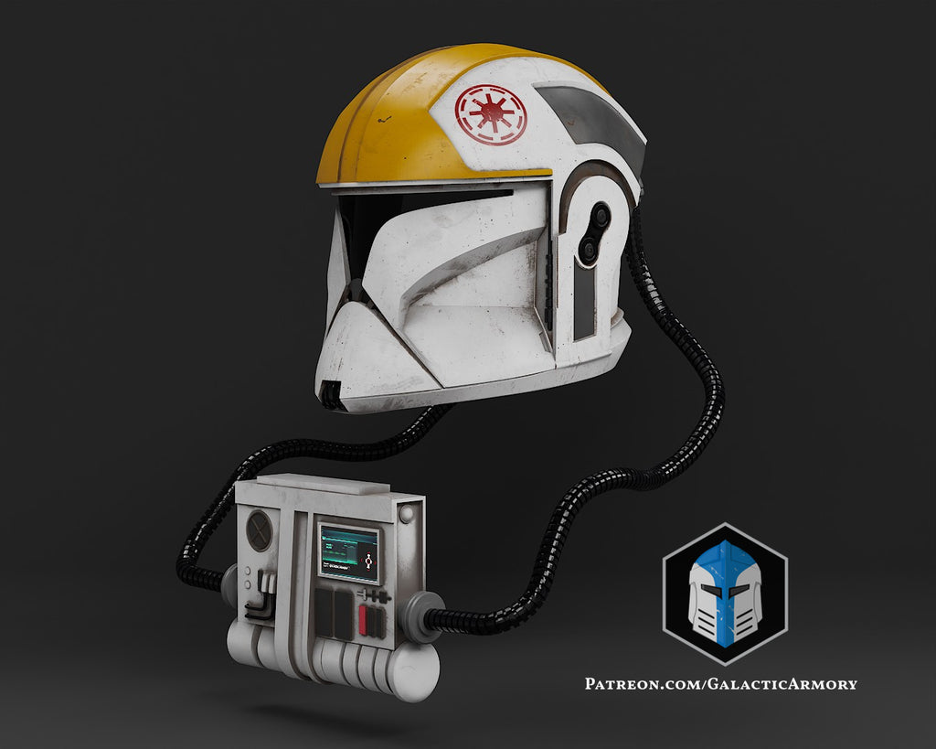 Phase 1 Clone Trooper Pilot Helmet lifesize Wearable Cosplay by dask3d