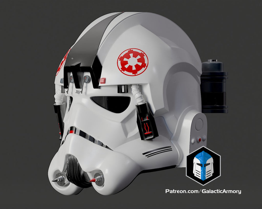 AT-AT Driver Helmet lifesize Wearable Cosplay by dask3d