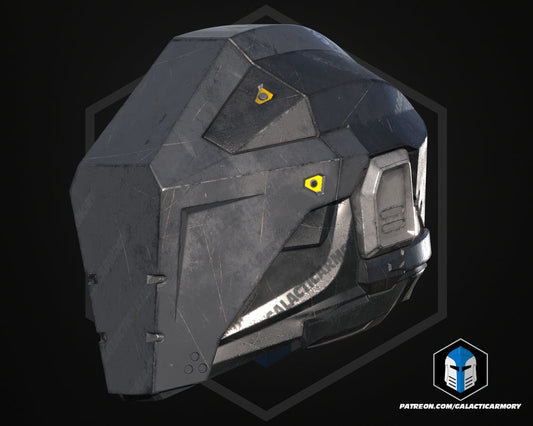Helldivers 2 Null Cipher Helmet lifesize Wearable Cosplay - Kit or Painted