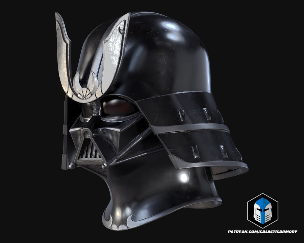 Samurai Darth Vader Helmet lifesize Wearable Cosplay by dask3d