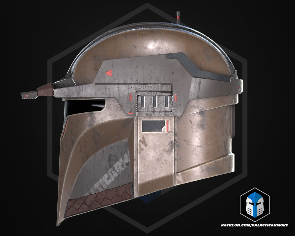 Cowboy Mando Helmet lifesize Wearable Cosplay by dask3d