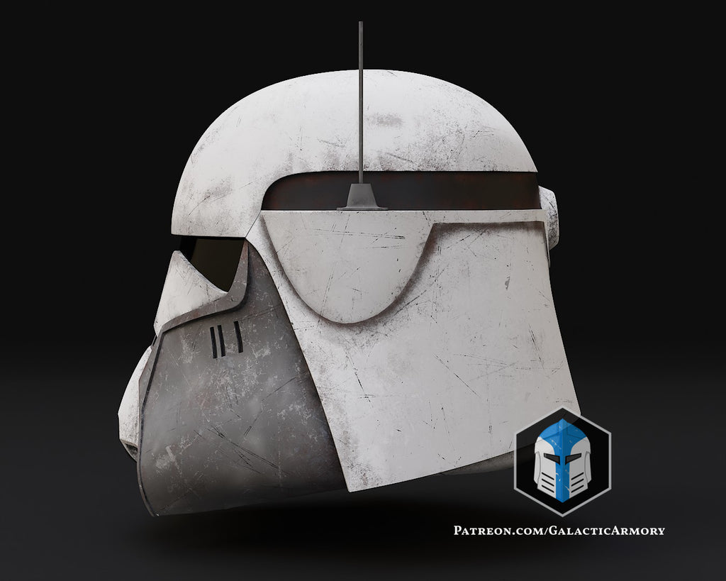 Commander Bacara Clone Trooper Helmet lifesize Wearable Cosplay by dask3d