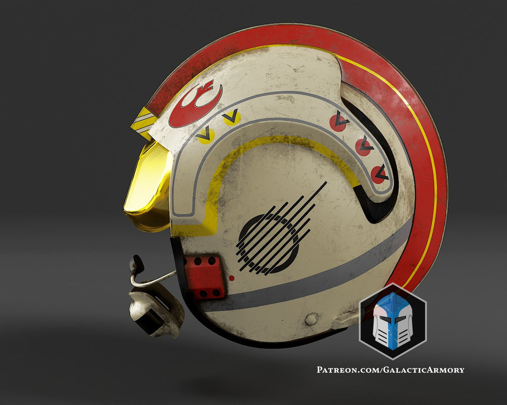 Rebel Pilot Helmet lifesize Wearable Cosplay by dask3d