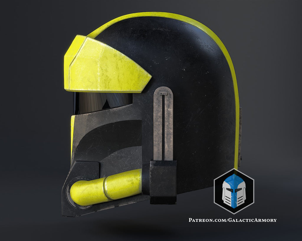 Hazmat Mandalorian Helmet lifesize Wearable Cosplay by dask3d