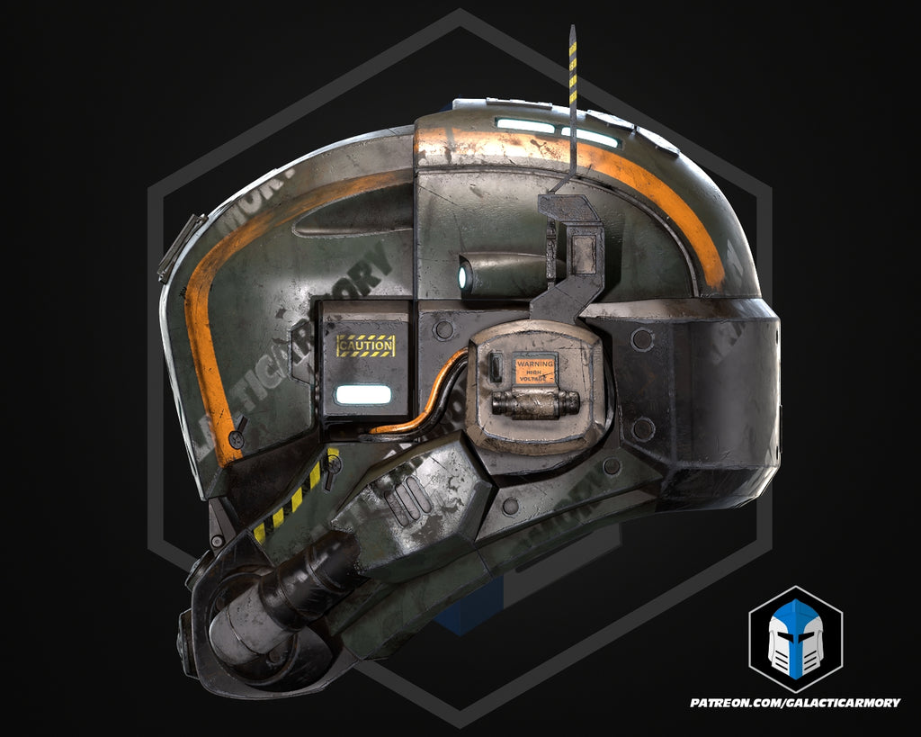 Militia Pilot Helmet lifesize Wearable Cosplay by dask3d