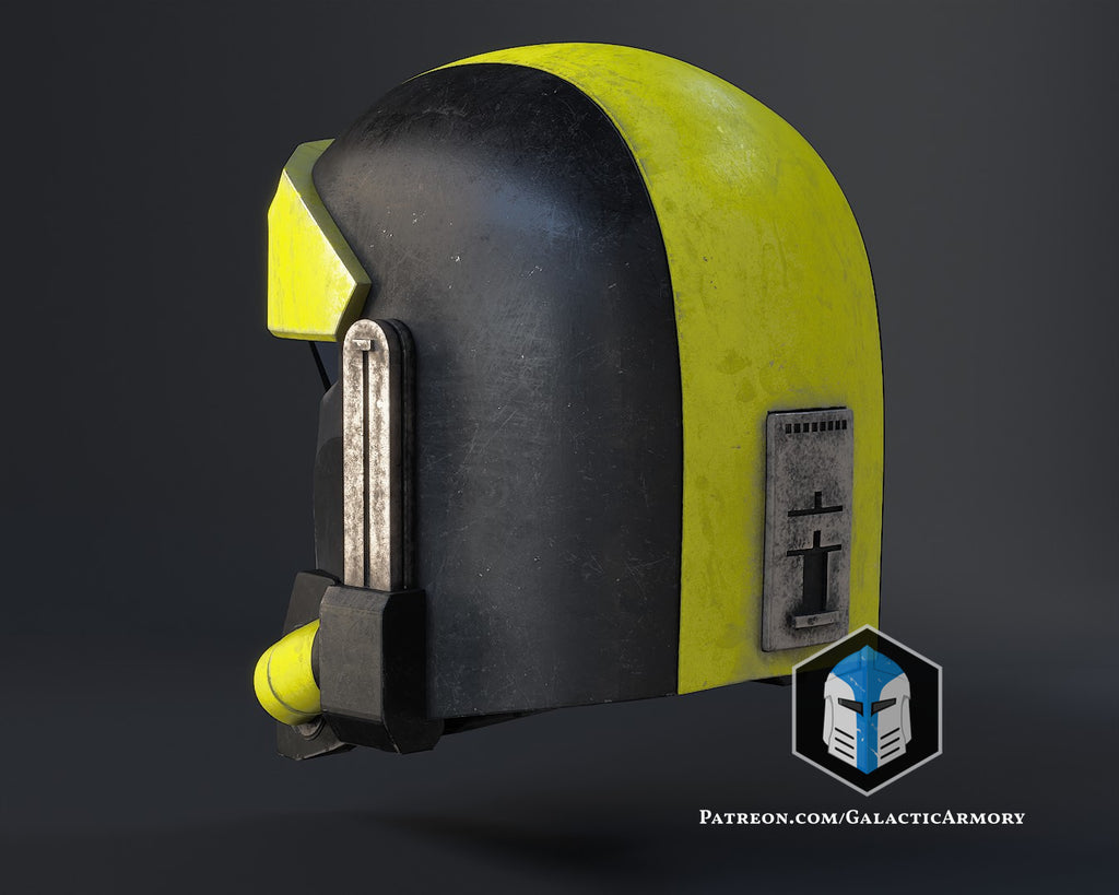 Hazmat Mandalorian Helmet lifesize Wearable Cosplay by dask3d