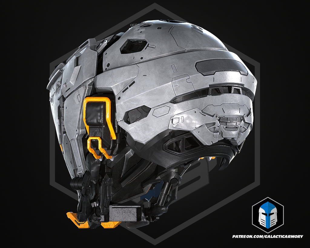 Pragmata Helmet lifesize Wearable Cosplay by dask3d