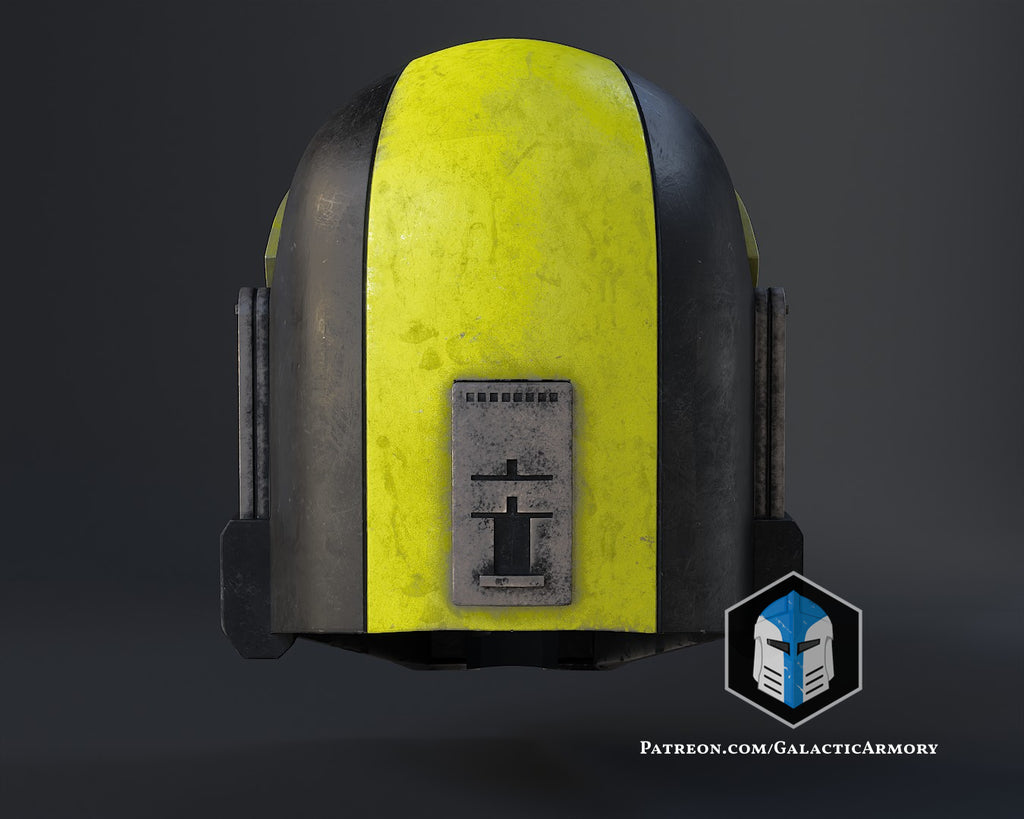 Hazmat Mandalorian Helmet lifesize Wearable Cosplay by dask3d