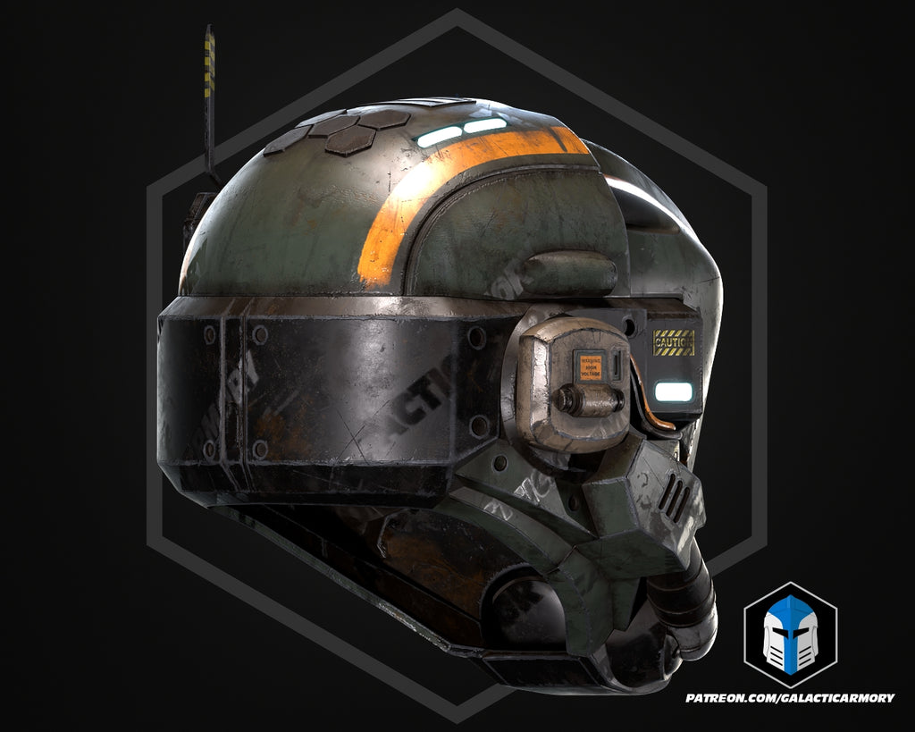 Militia Pilot Helmet lifesize Wearable Cosplay by dask3d