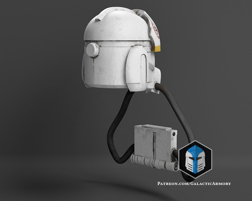 Animated Clone Trooper Pilot Helmet lifesize Wearable Cosplay by dask3d