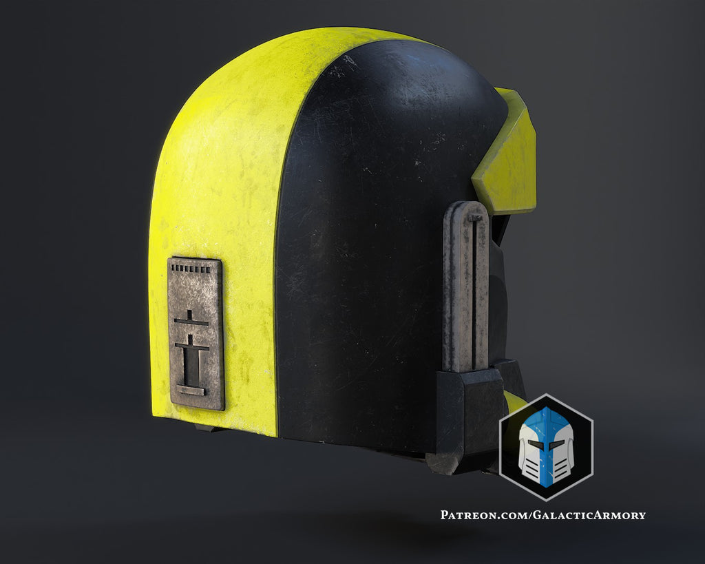 Hazmat Mandalorian Helmet lifesize Wearable Cosplay by dask3d