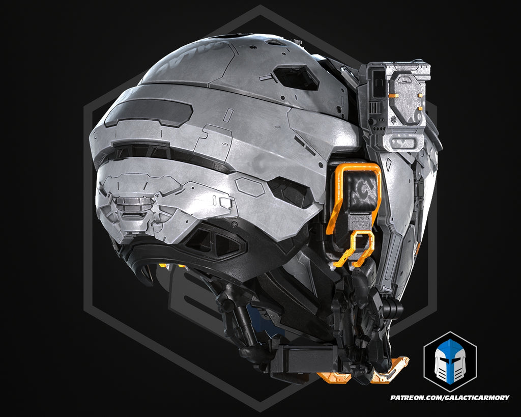 Pragmata Helmet lifesize Wearable Cosplay by dask3d