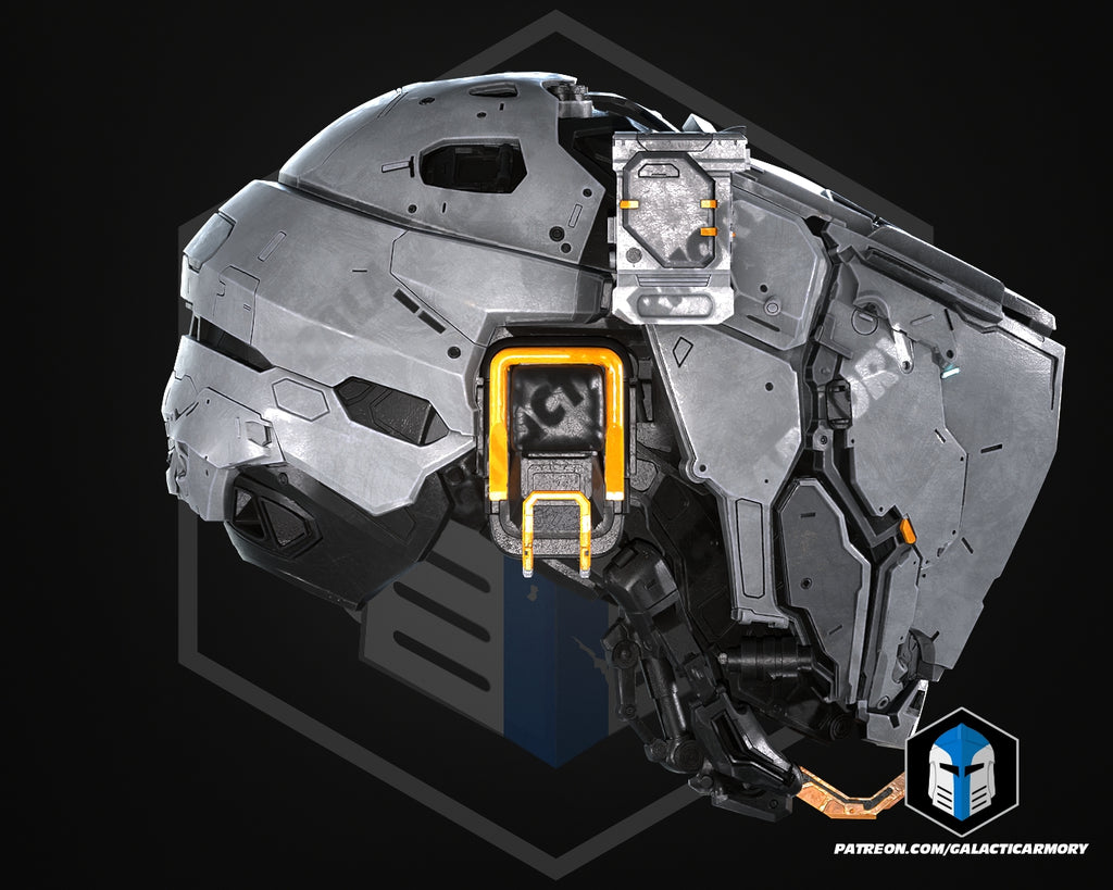 Pragmata Helmet lifesize Wearable Cosplay by dask3d
