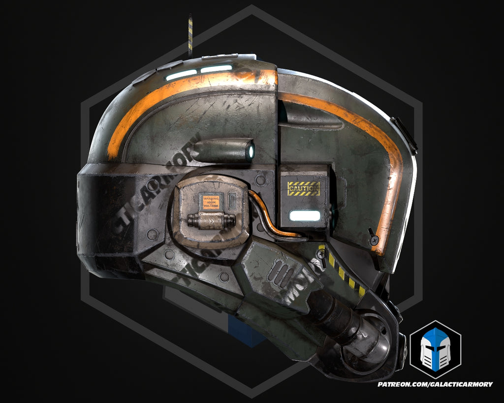 Militia Pilot Helmet lifesize Wearable Cosplay by dask3d