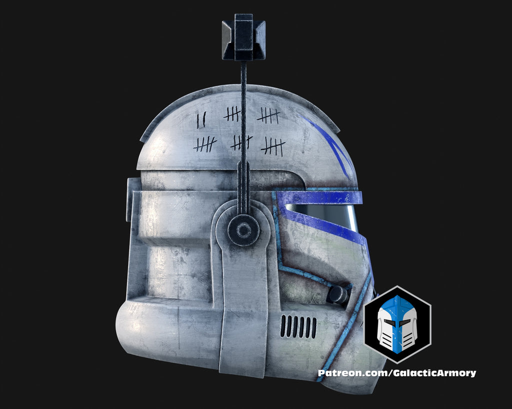 Animated Captain Rex Helmet lifesize Wearable Cosplay by dask3d
