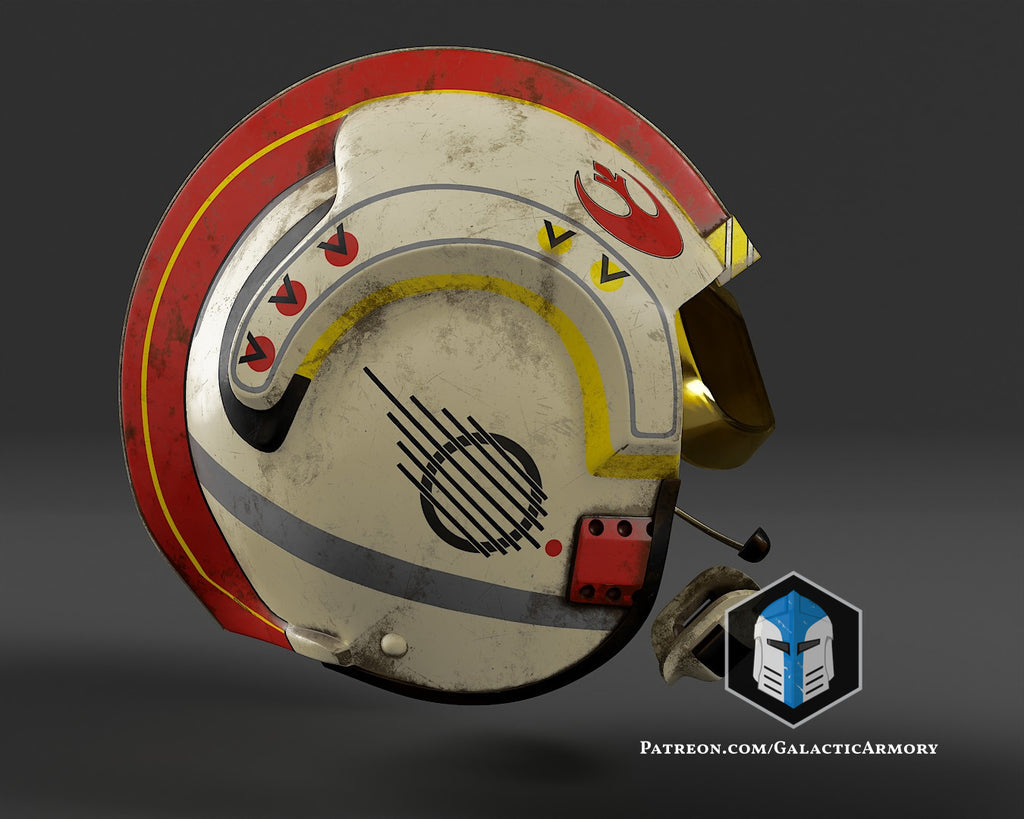 Rebel Pilot Helmet lifesize Wearable Cosplay by dask3d