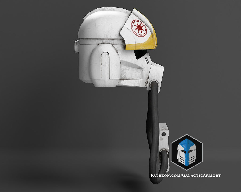 Animated Clone Trooper Pilot Helmet lifesize Wearable Cosplay by dask3d